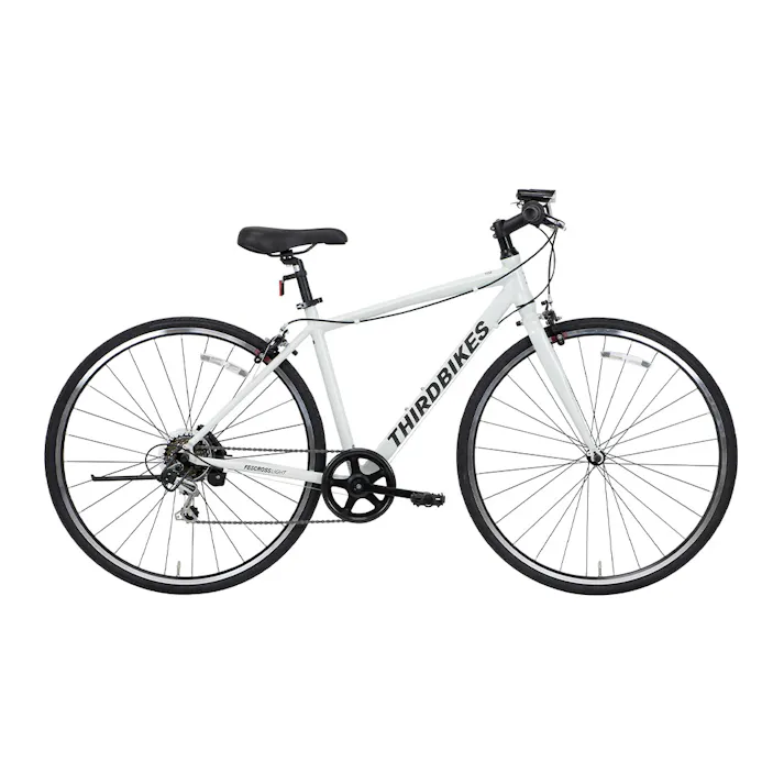 【自転車】THIRDBIKES クロスバイク FESCROSS LIGHT フェスクロスライトE 700Cクロス 外装6段 マットライトグレー