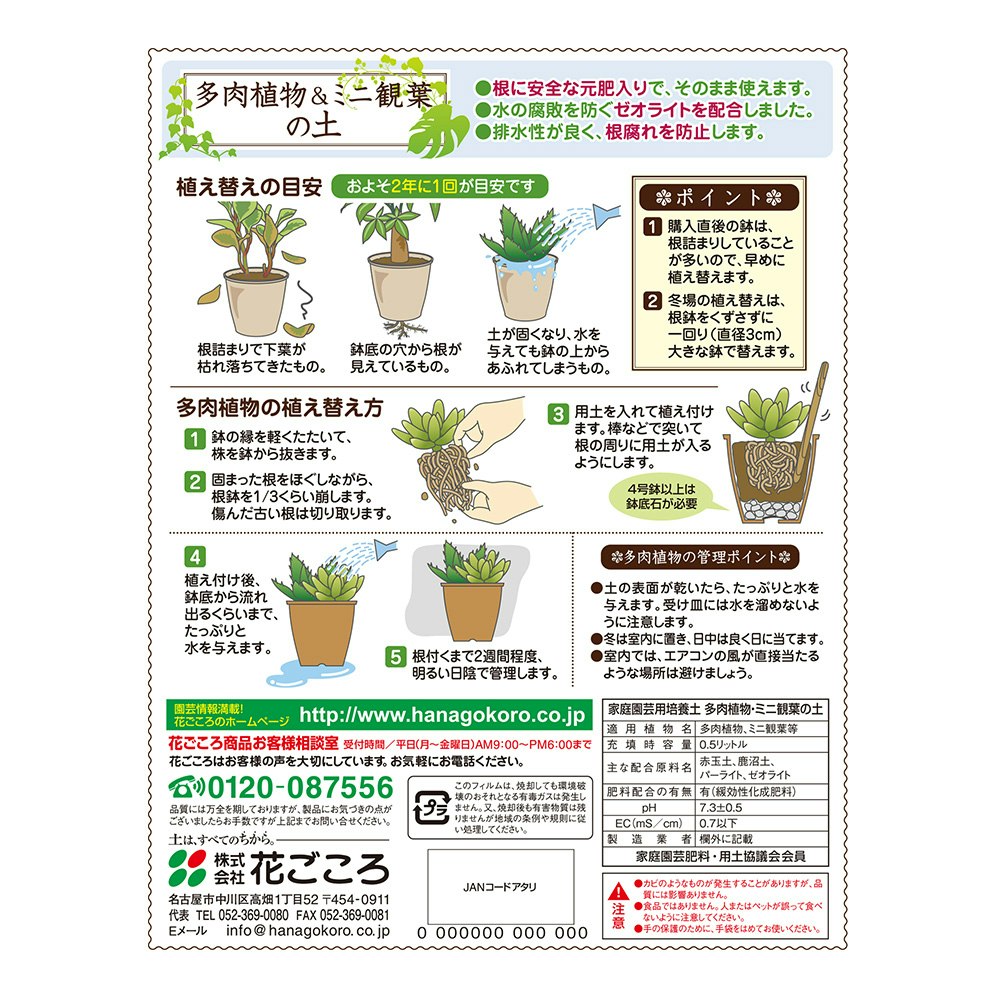 アガベ 多肉植物用培養土 0.5リットル - 3