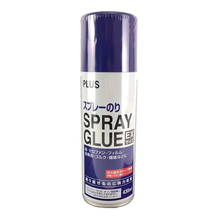 プラス スプレーのり スプレーグルー EXサイズ 430ml NS-003