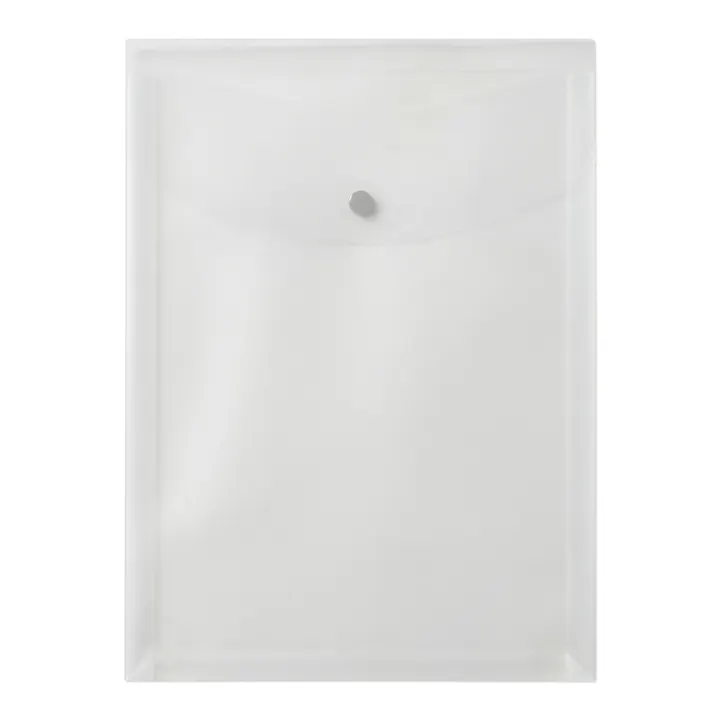 プラス ポケット付エンベロープ A4縦 クリア 10枚入 88-274