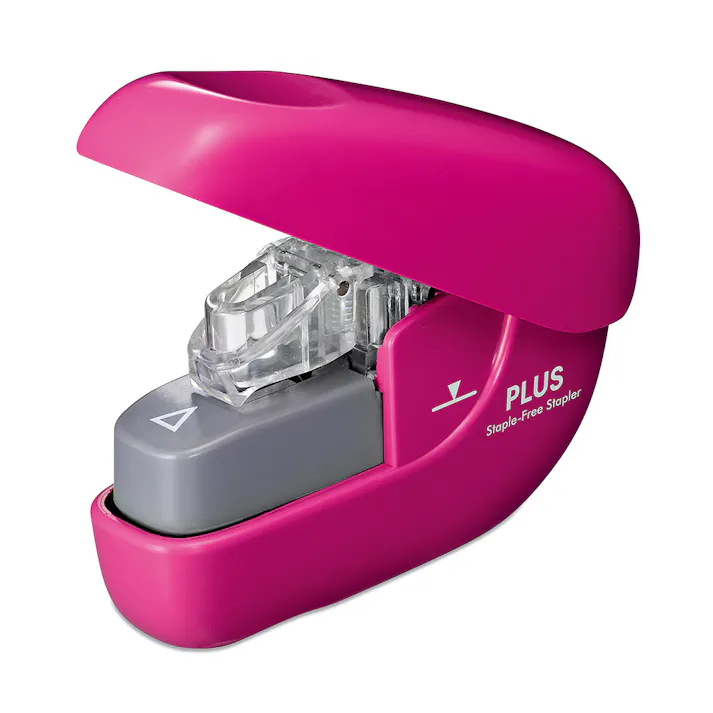 プラス ペーパークリンチ ピンク
