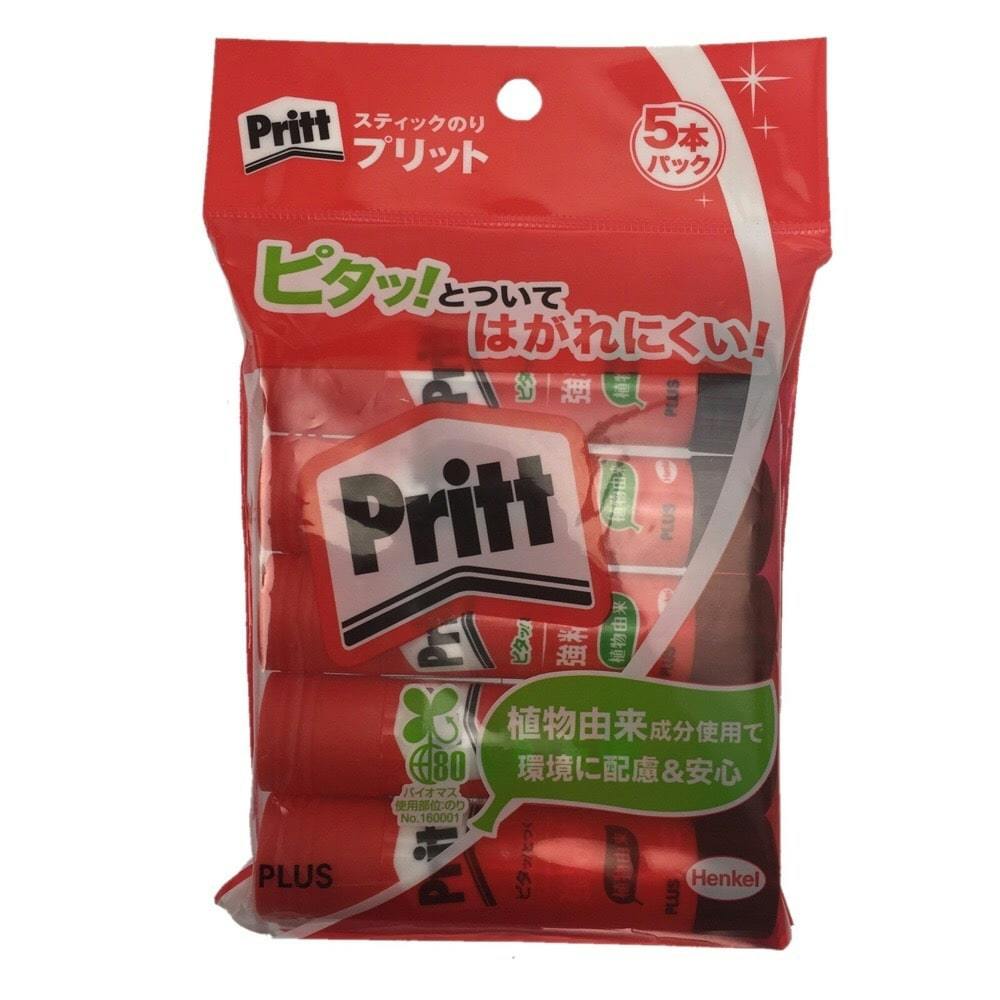 プラス スティックのりプリット 10g×5本パック のり・テープのり プラス スティックのりプリット 10g×5本パック のり・テープのり