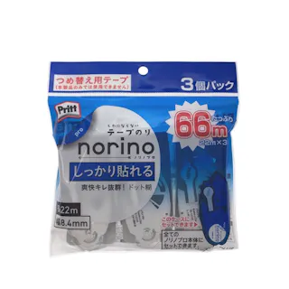 プラス テープのり norino ノリノプロ ドット糊 つめ替え用テープ 幅8.4mm×長さ22m