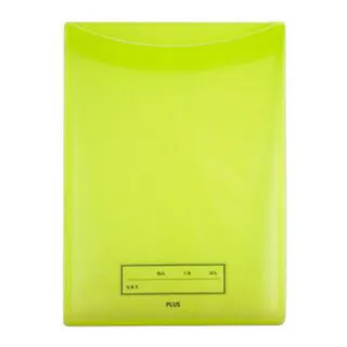 プラス 年組氏名スクール れんらく袋 タテ入れ グリーン