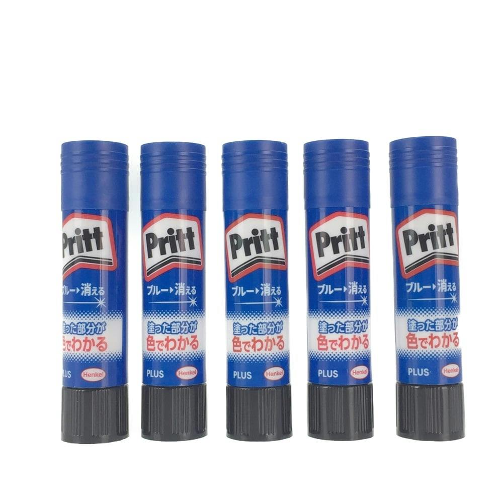 プラス スティックのり カラープリット レギュラー 5本パック | 文房具