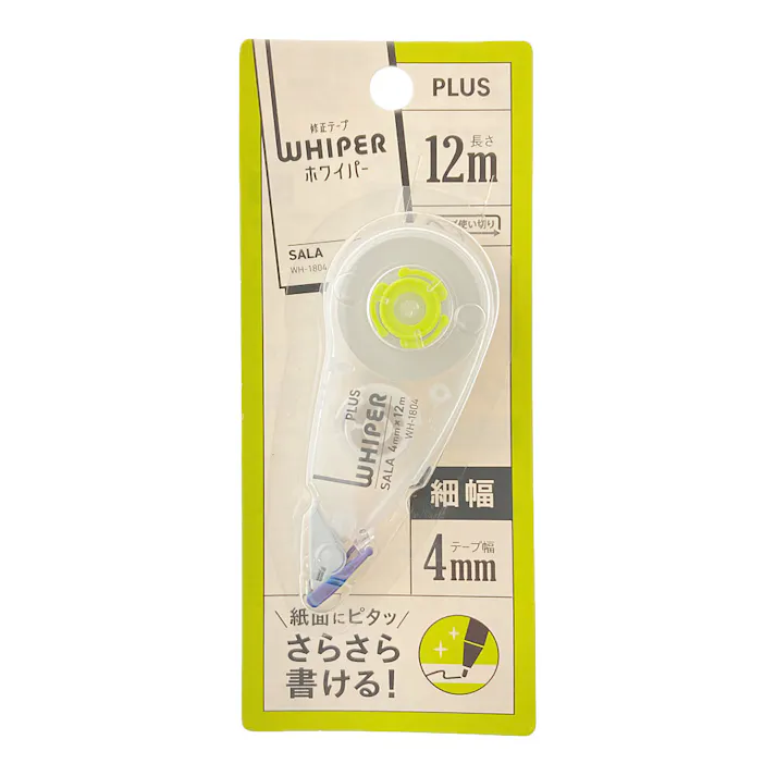 プラス 修正テープSALA 4mm グリーン