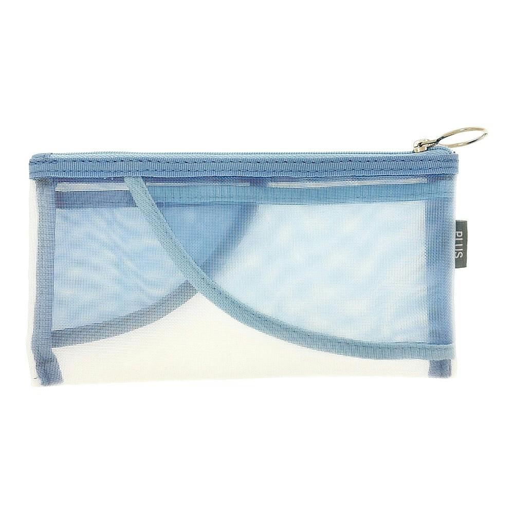 プラス Pastyシリーズ ペンケース フラット ブルー | 文房具・事務用品