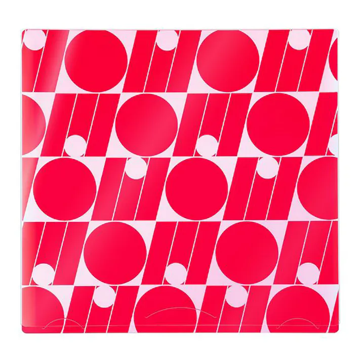 プラス イトオシ うちわケース 片面不透明 レッド