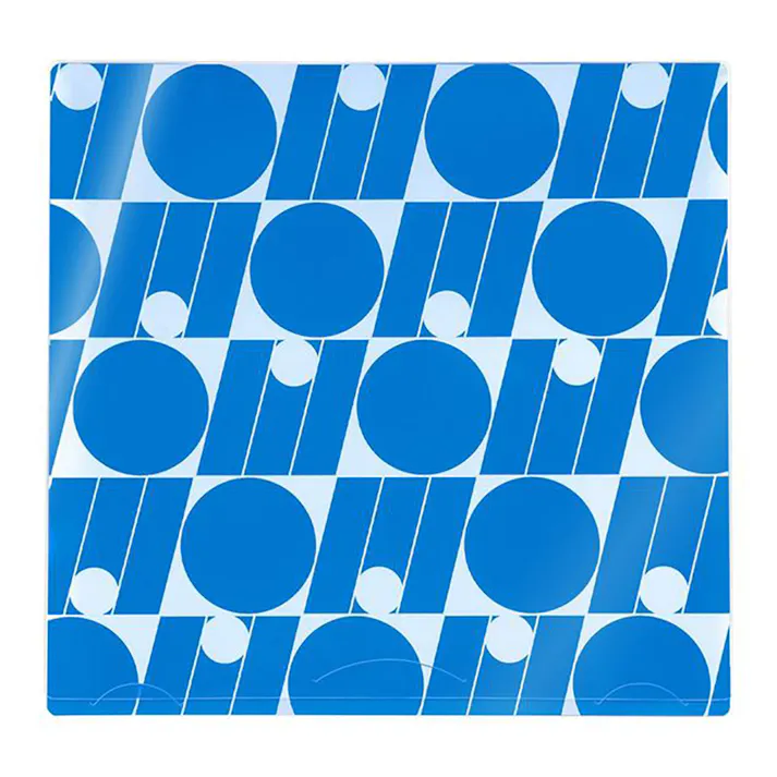 プラス イトオシ うちわケース 片面不透明 ブルー