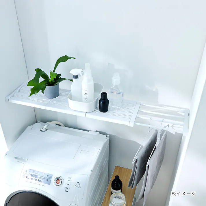 突っ張り棚 25Lメッシュ マットW 耐荷重10~20kg TNRLW