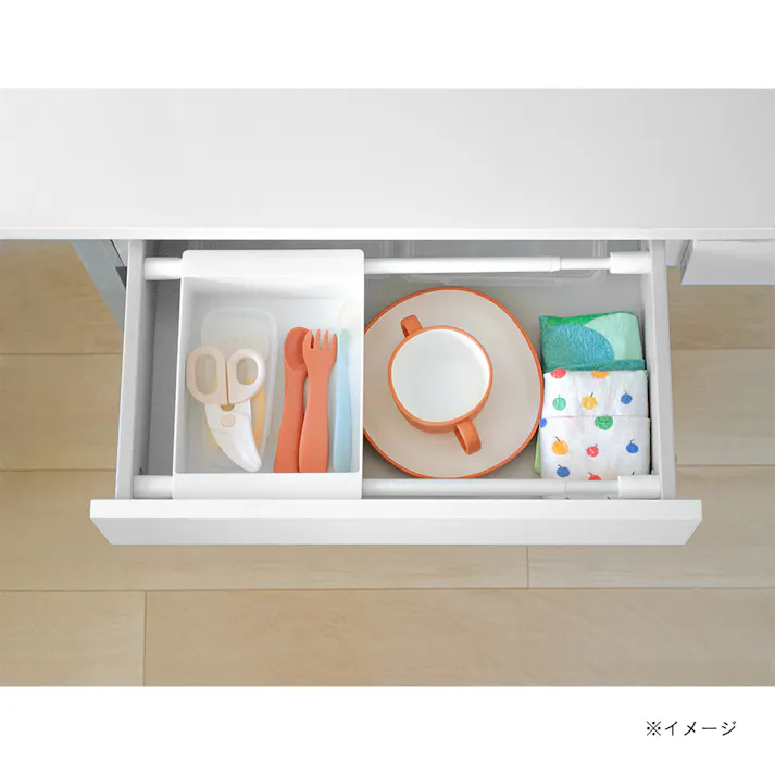 突っ張り棒用 ボックス マットホワイト TBR-15WH