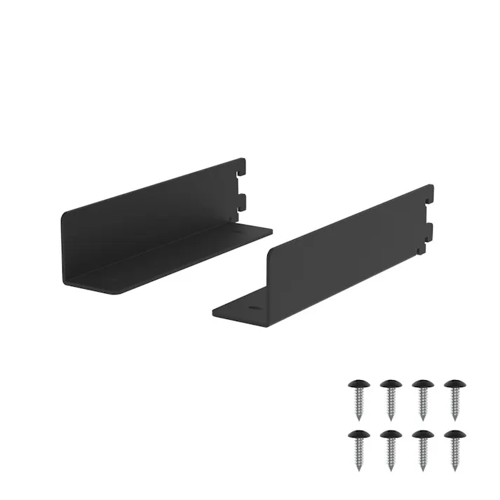 LABRICO ラブリコ トレイブラケット 棚受 アイアン 190 ブラック IXK-532