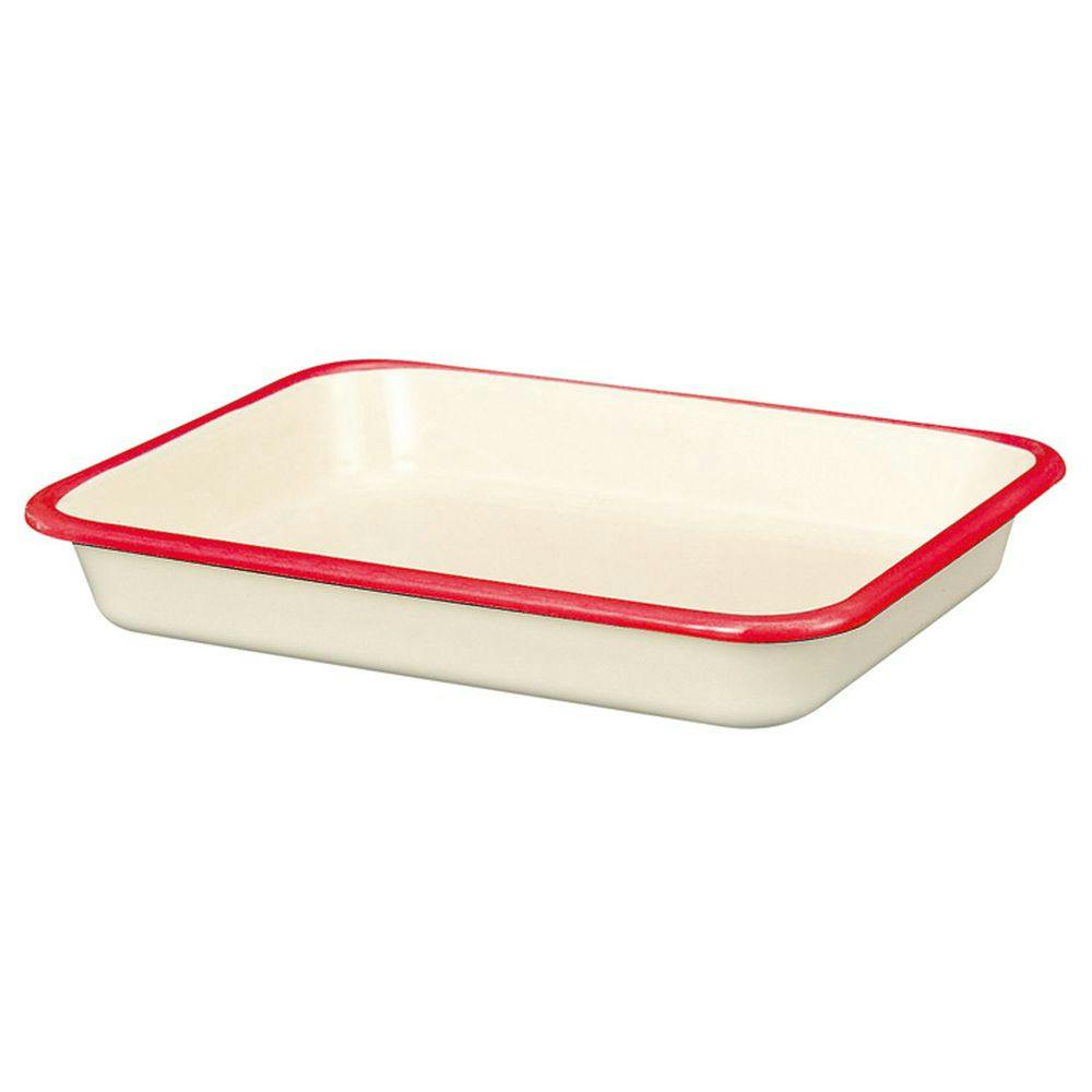 ホーローバット L(18取) レッド