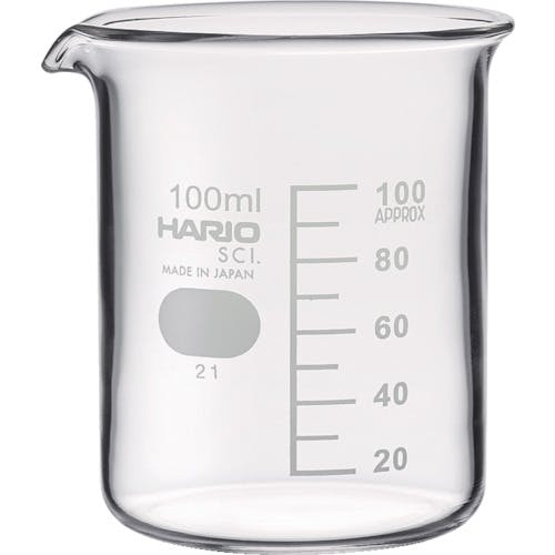 ハリオサイエンス ビーカー 目安目盛付 100ml B-100-SCI ビーカー ハリオサイエンス ビーカー 目安目盛付 100ml B-100-SCI ビーカー