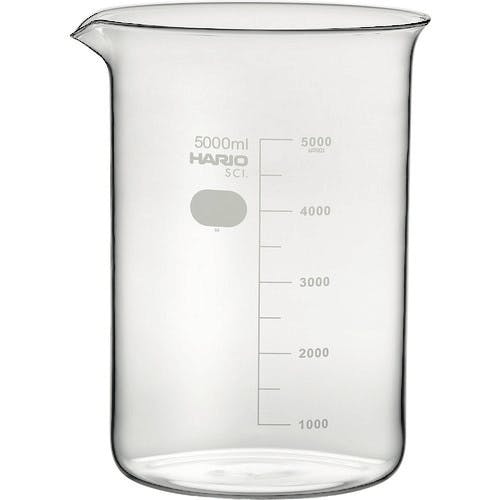 ハリオサイエンス ビーカー 目安目盛付 5000ml B-5L-SCI ビーカー ハリオサイエンス ビーカー 目安目盛付 5000ml B-5L-SCI ビーカー