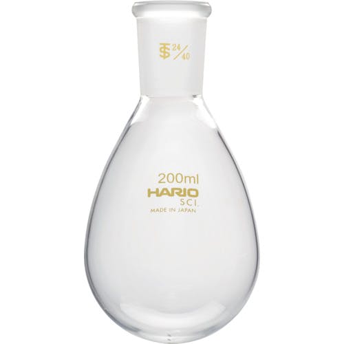 CAINZ-DASH】ハリオサイエンス 共通摺合せなすフラスコ 200ml