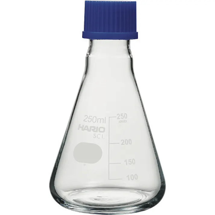 【CAINZ-DASH】ハリオサイエンス 耐熱ねじ口三角フラスコ 250ml NSF-250-SCI【別送品】