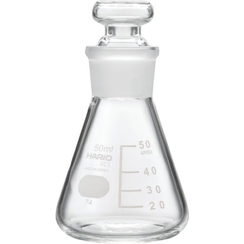 ハリオサイエンス 共栓三角フラスコ50ml(TS22) TSF-50-SCI フラスコ ハリオサイエンス 共栓三角フラスコ50ml(TS22) TSF-50-SCI フラスコ