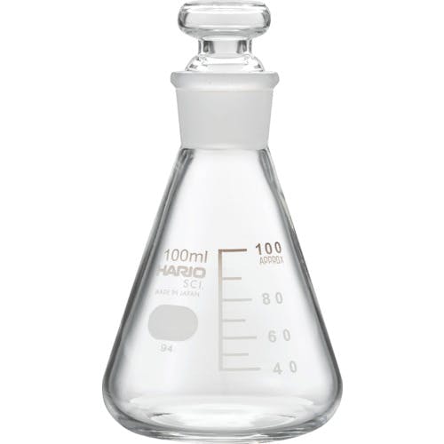 ハリオサイエンス 共栓三角フラスコ100ml(TS22) TSF-100-SCI フラスコ ハリオサイエンス 共栓三角フラスコ100ml(TS22) TSF-100-SCI フラスコ