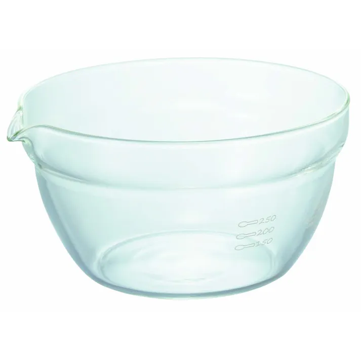 HARIO 耐熱ガラス製 片口ボウル 400ml KB-40-BK