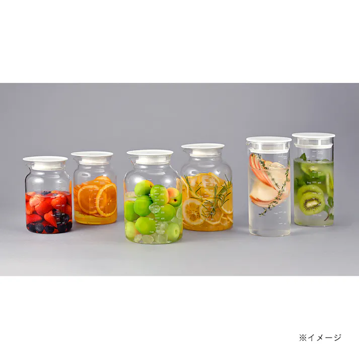 耐熱ガラス フルーツポット ホワイト 1000mL