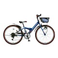 【自転車】《ブリヂストン》エクスプレスJr EXJ66 24インチ 外装6段 ブルーブラック