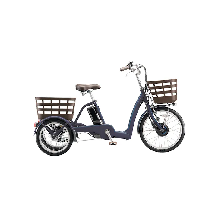 【自転車】電動アシスト自転車 ラクットワゴン RAKUTOO 前輪20後輪16 RW0B45 T.Xサファイヤブルー