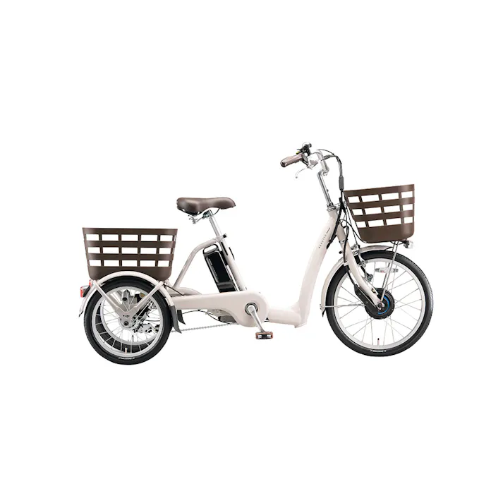 【自転車】電動アシスト自転車 ラクットワゴン RAKUTOO 前輪20後輪16 RW0B45 E.Xソフトライトグレー