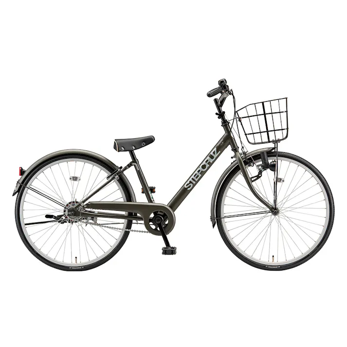 【自転車】26年モデル STEPCRUZ ステップクルーズ ジュニア 22インチ STJ26 T.Xマツトカーキ ツヤ消しカラー