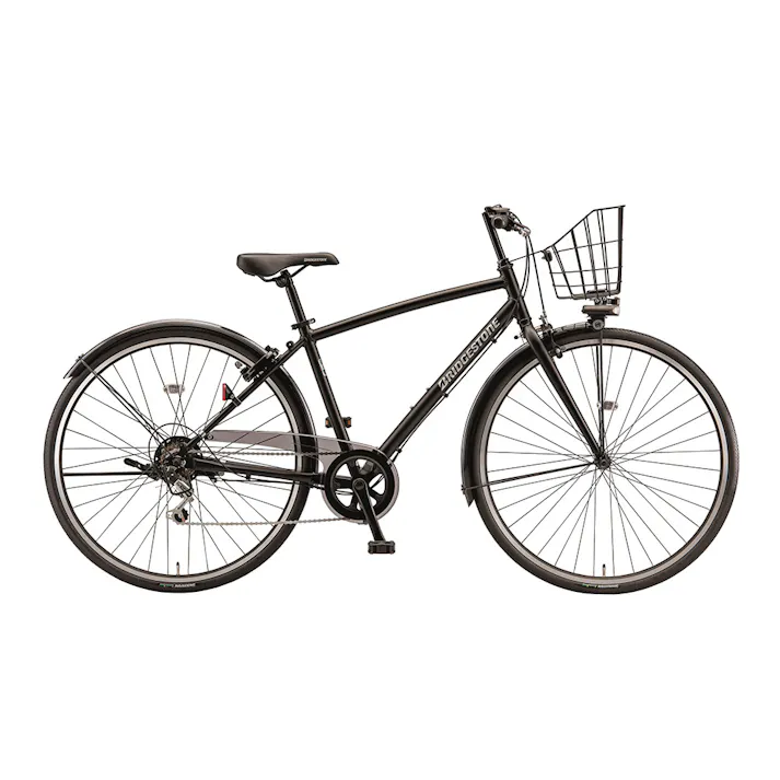 【自転車】クロスバイク LB1DX エルビーワンデラックス 27インチ 外装6段 LBD764 クロツヤケシ