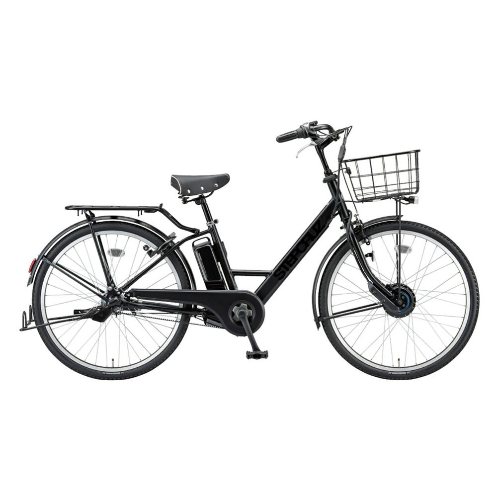 【自転車】26年モデル 電動アシスト自転車 ステップクルーズ e STEPCRUZ e 26インチ内装3段 ST6B45 T.Xクロツヤケシ
