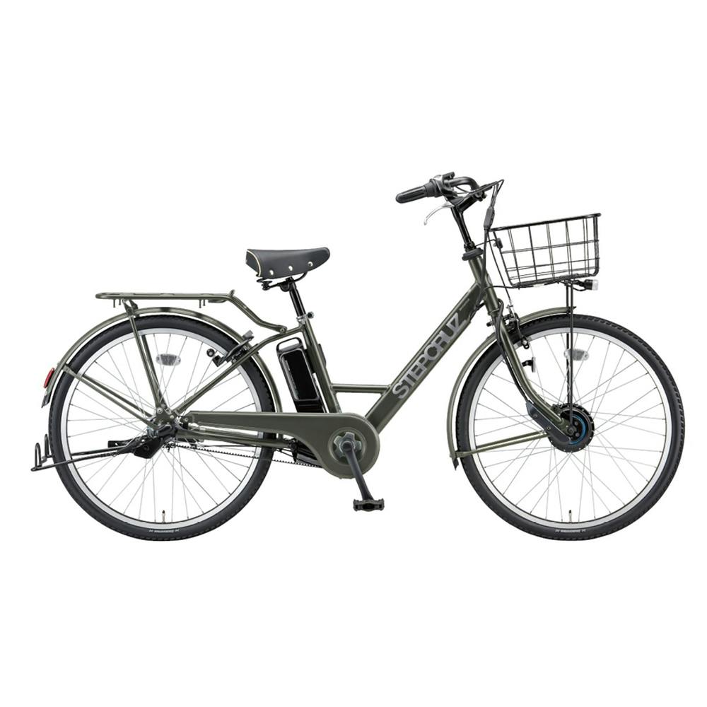 【自転車】電動アシスト自転車 STEPCRUZ ステップクルーズ e 26インチ 内装3段 ST6B45 T.Xマットカーキ
