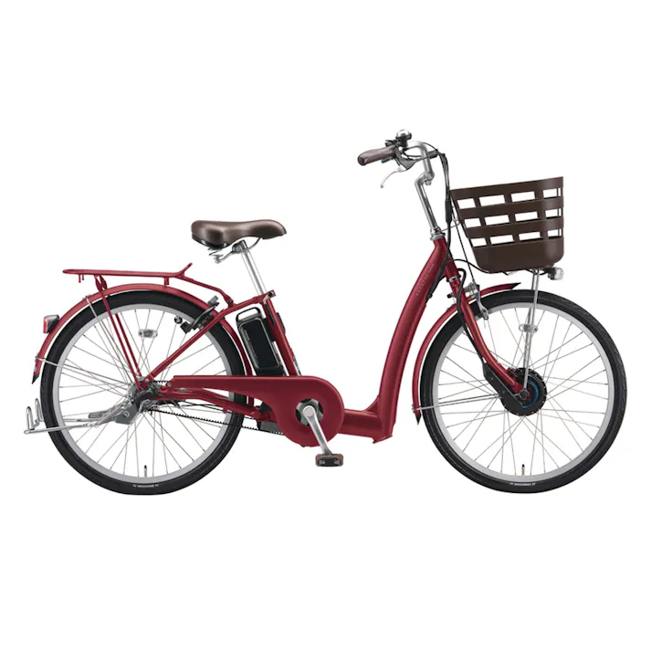 【自転車】26年モデル 電動アシスト自転車 ラクット RAKUTOO 24インチ 内装3段 RK4B45 T.mm ルビーレツド