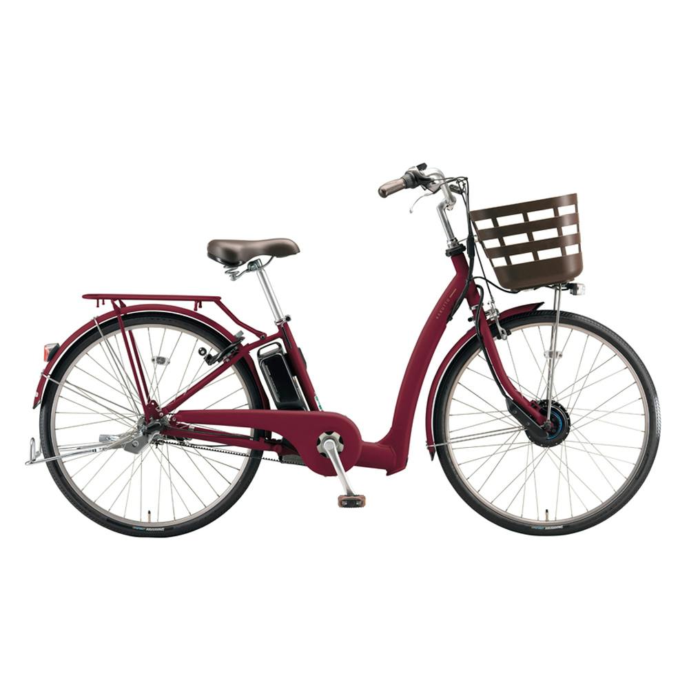 【自転車】26年モデル 電動アシスト自転車 RAKUTOO ラクット 26インチ 内装3段 RK6B45 T.Xルビーレツド