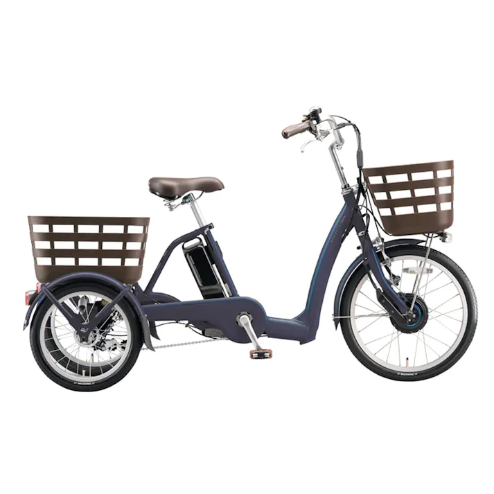 【自転車】電動アシスト自転車 ラクットワゴン RAKUTOO 前輪20 後輪16 内装3段 RW0B45 T.Xサファイヤブルー