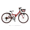 【自転車】《ブリヂストン》エクスプレスジュニア ダイナモランプモデル EXJ26 22インチ 外装6段 レッド(販売終了)