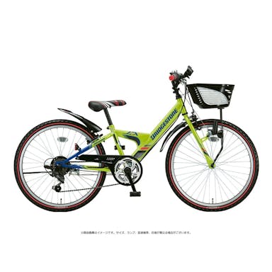 【自転車】《ブリヂストン》エクスプレスジュニア ダイナモランプモデル EXJ26 22インチ 外装6段 ネオンライム＆ブルー(販売終了)