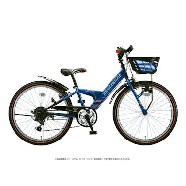 【自転車】《ブリヂストン》エクスプレスジュニア ダイナモランプモデル EXJ46 24インチ 外装6段 ブルー＆ブラック(販売終了)