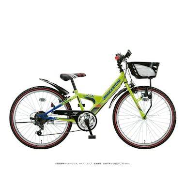 【自転車】《ブリヂストン》エクスプレスジュニア ダイナモランプモデル EXJ46 24インチ 外装6段 ネオンライム＆ブルー(販売終了)