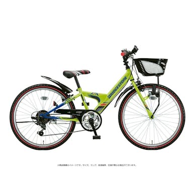 【自転車】《ブリヂストン》エクスプレスジュニア 26インチ 外装6段 ネオンライム＆ブルー(販売終了)