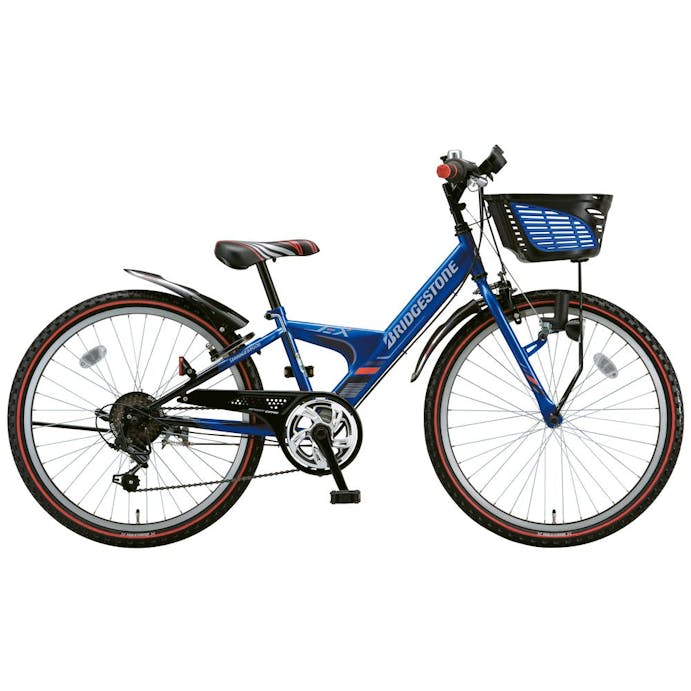 【自転車】《ブリヂストン》エクスプレスジュニア EXJ06 20インチ 6段 ブルー＆ブラック(販売終了)