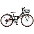 【自転車】《ブリヂストン》エクスプレスジュニア EXJ06 20インチ 6段 ブラック＆レッド(販売終了)