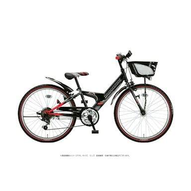 【自転車】《ブリヂストン》エクスプレスジュニア EXJ46 24インチ 6段 ブラック＆レッド(販売終了)
