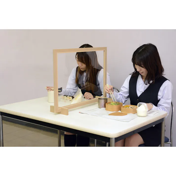 【CAINZ-DASH】光 飛沫飛散防止パネル 小 木製フレームタイプ MHBP64【別送品】