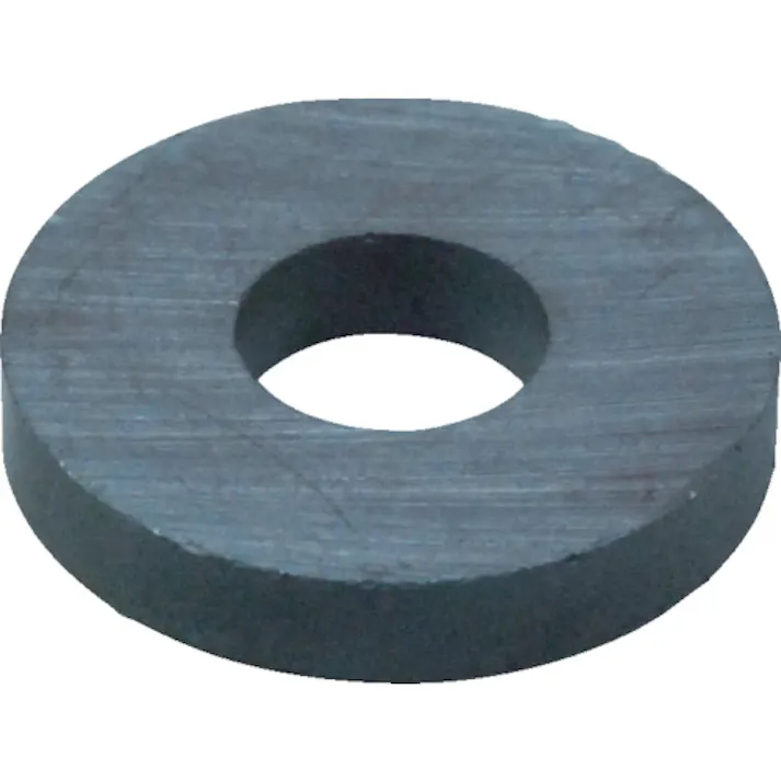 【CAINZ-DASH】光 丸形 穴あり 異方性フェライト磁石 1個入り1パック 45×8×22 MGR-45【別送品】