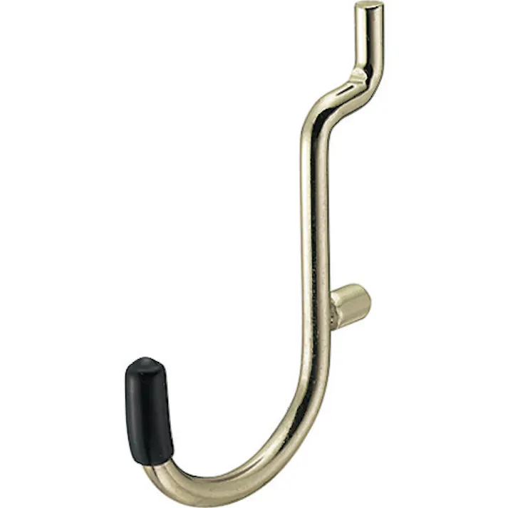 【CAINZ-DASH】光 パンチングボードゴールドパーツ フックBキャップ黒 4P PBBFG-20【別送品】