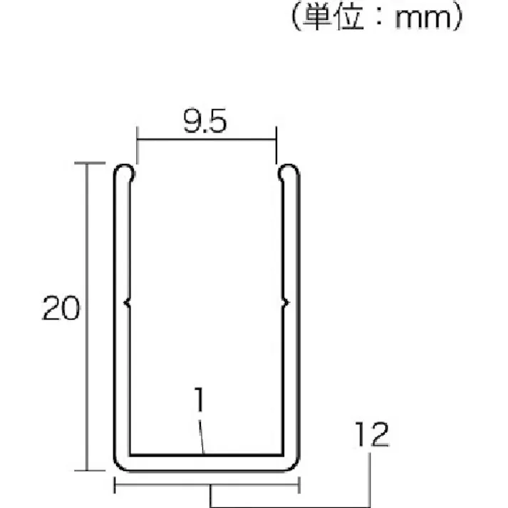 【CAINZ-DASH】光 アルミジョイナー コ型 9mm用 ACFT20121【別送品】