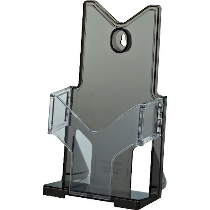 【CAINZ-DASH】光 カタログスタンド A6タテ/A4三ツ折り ブラウンスモーク CSA6-2【別送品】