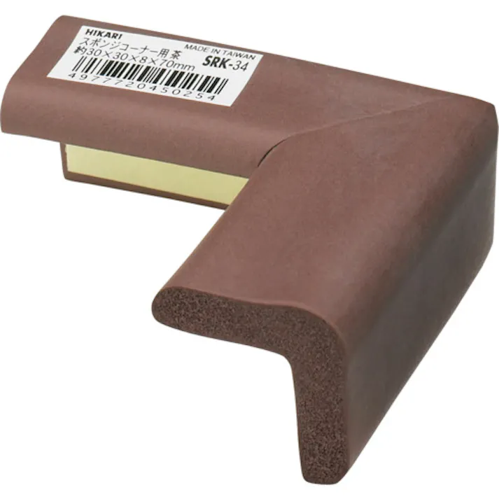 【CAINZ-DASH】光 スポンジコーナー用 茶30×30mm SRK-34【別送品】