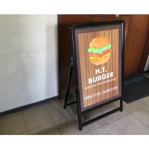 CAINZ-DASH】光 ポスターパネルスタンドA1用片面ブラック PSTK-216